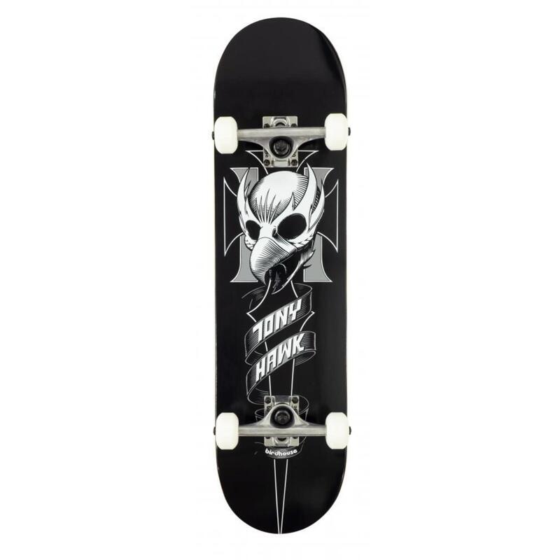 Birdhouse Stage 1 Crest 8" Schwarzes Skateboard