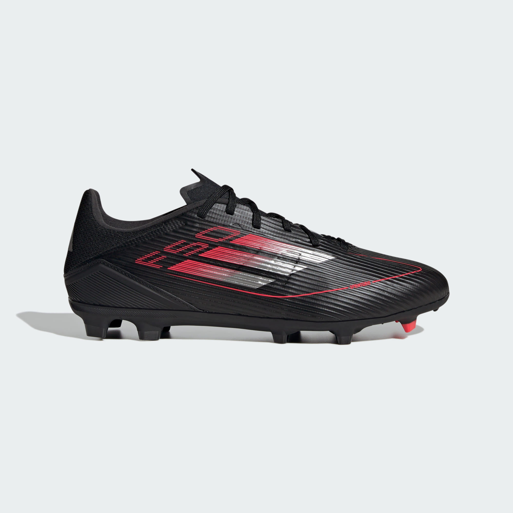 Adidas - Chaussure F50 League Terrain Souple / Multi-surfaces - Chaussures De Football - Gris|noir|rouge - 42 - Decathlon
