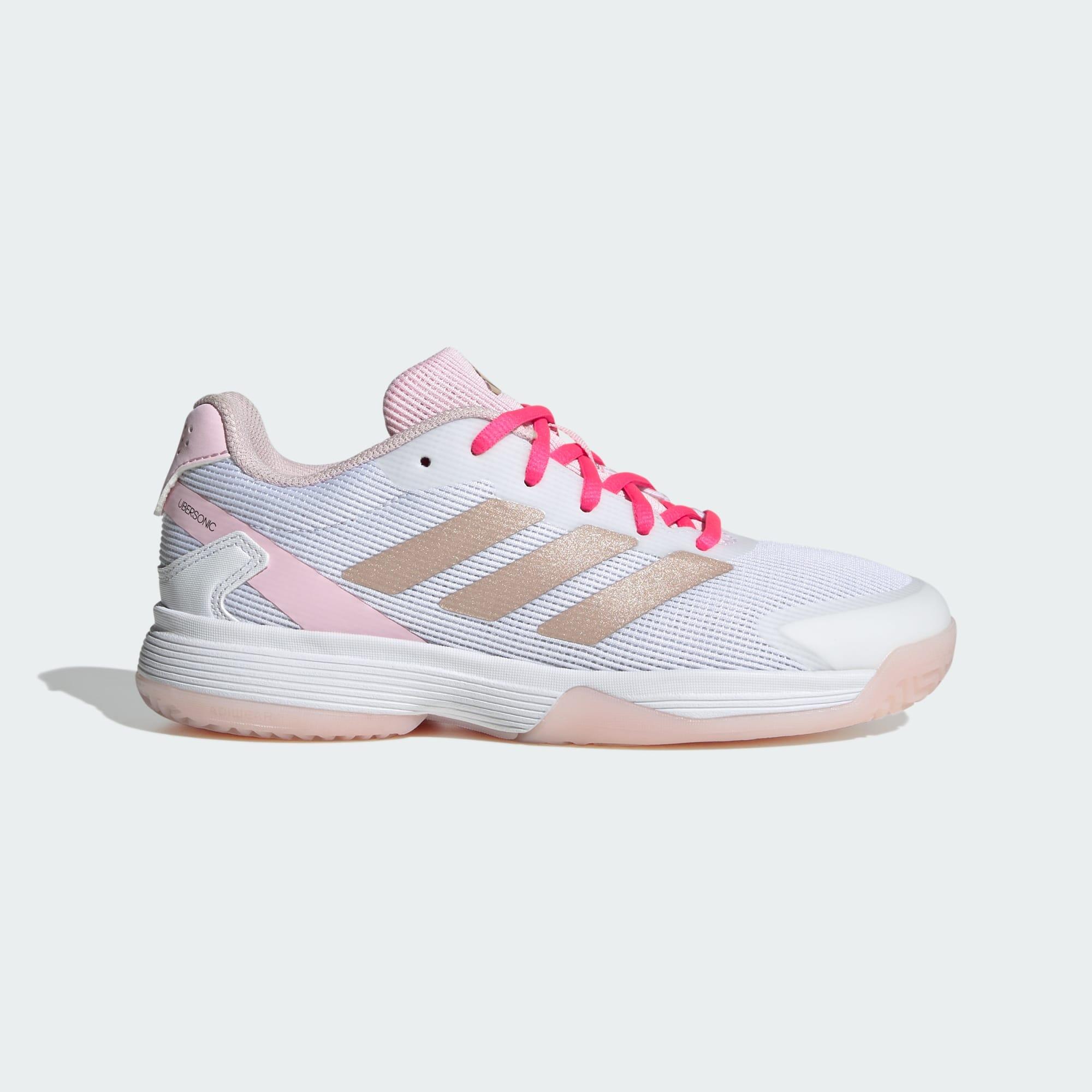 Adidas - Chaussure De Tennis Ubersonic Enfants - Chaussures De Sport - Blanc|gris|rose - 38 - Decathlon