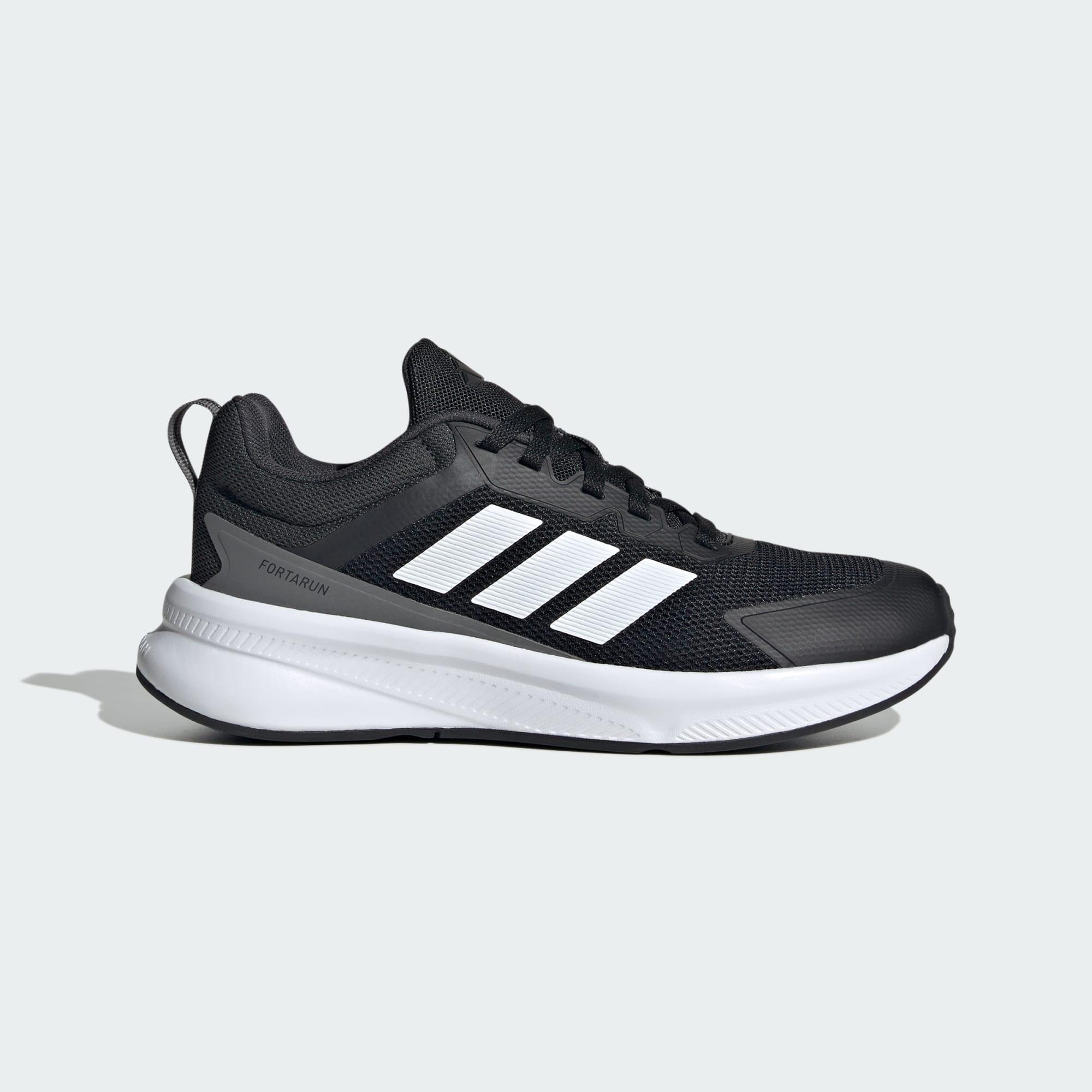 Adidas - Chaussure Fortarun 4.0 Enfants - Chaussures De Sport - Blanc|gris|noir - 38 2/3 - Decathlon