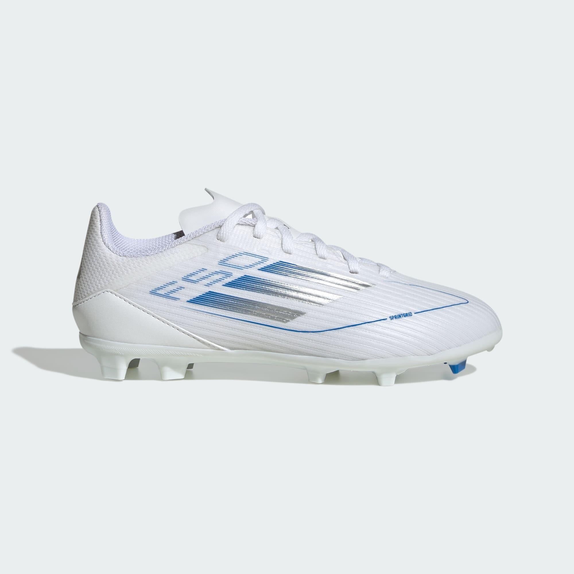 Adidas - Chaussure F50 League Terrain Souple / Multi-surfaces Enfants - Chaussures De Football - Blanc|gris - 35,5 - Decathlon