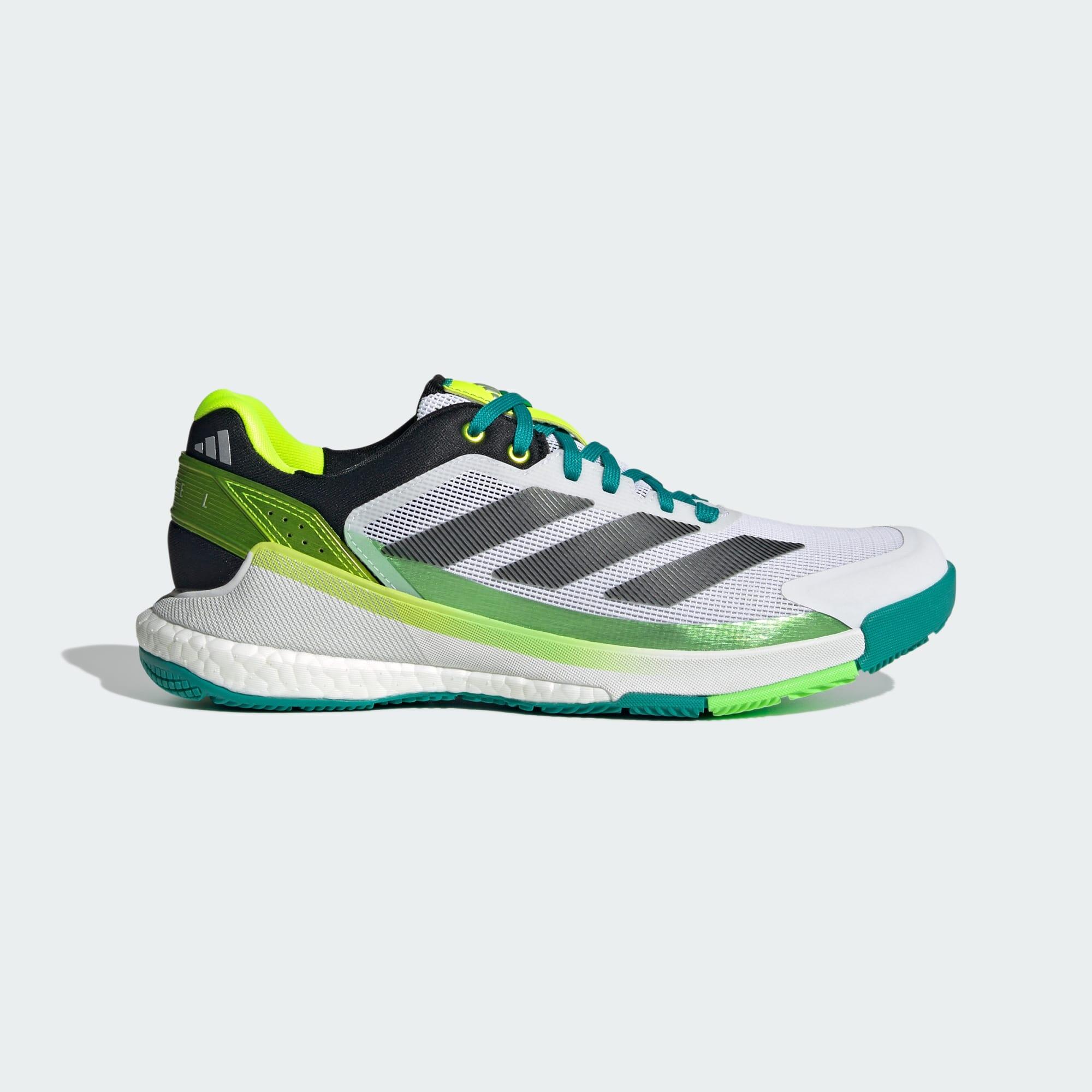 Adidas - Chaussure De Padel Crazyquick Boost - Chaussures De Sport - Blanc|noir|vert - 44 - Decathlon