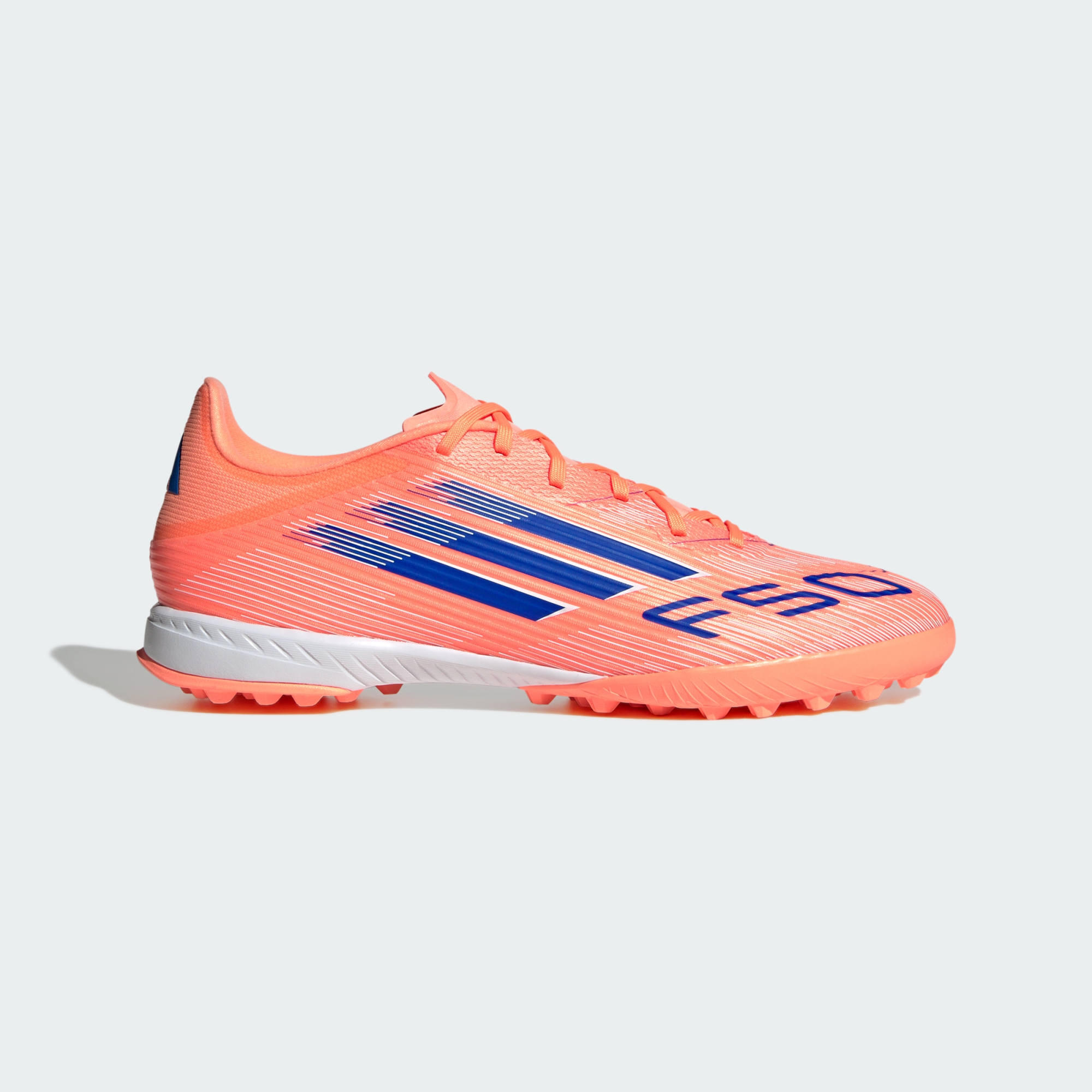 Adidas - Chaussure F50 League Turf - Chaussures De Football - Blanc|bleu|orange - Decathlon