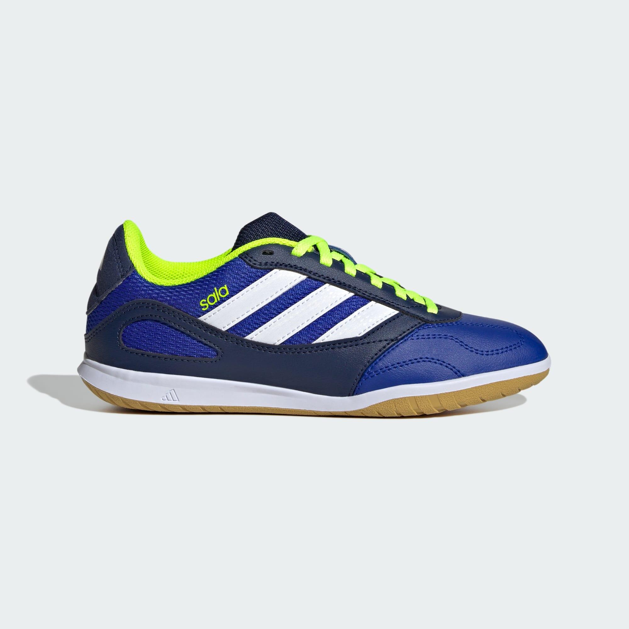 Adidas - Chaussure Super Sala Competition 3 Indoor Enfants - Chaussures De Futsal - Blanc|bleu|jaune - 38 2/3 - Decathlon