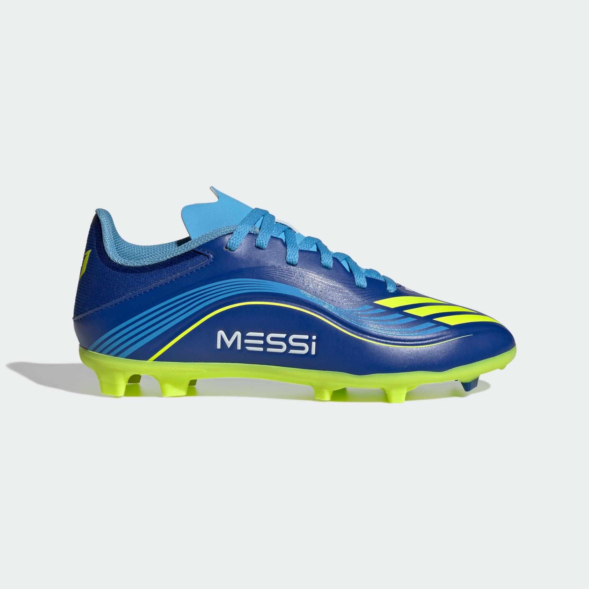 Adidas - Chaussure F50 Messi League Terrain Souple/multi-surfaces Enfants - Chaussures De Football - Bleu|jaune - 32 - Decathlon