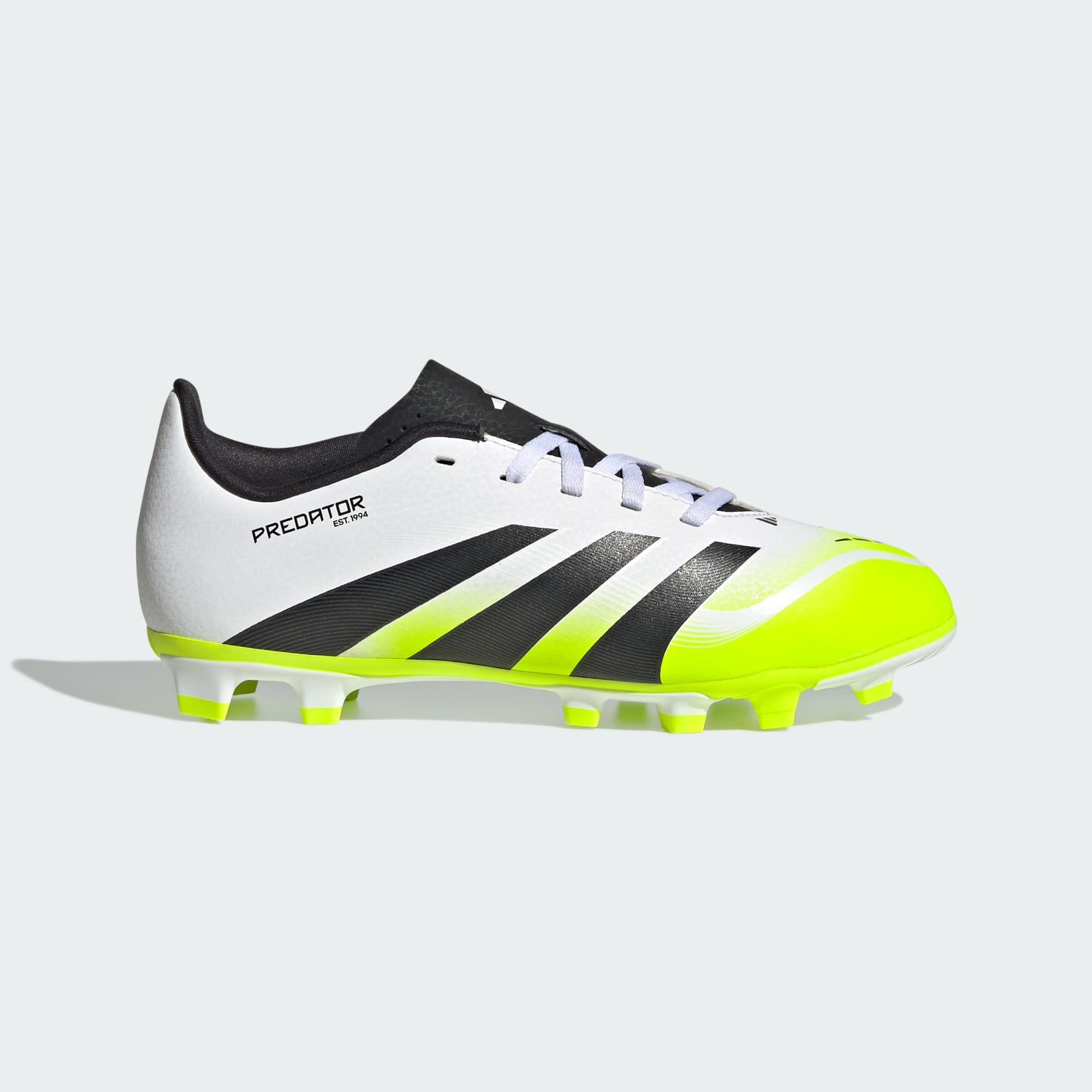 Adidas - Chaussure Predator Club Terrain Souple/multi-surfaces Enfants - Chaussures De Football - Blanc|jaune|noir - Decathlon