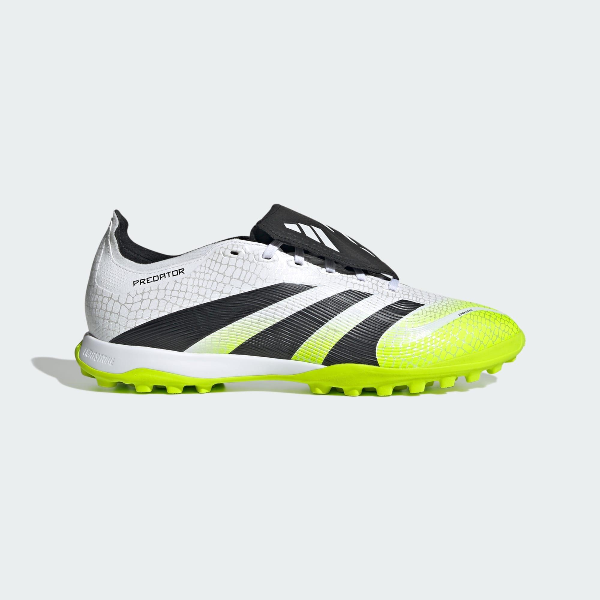 Adidas - Chaussure Predator League Fold-over Tongue Terrain Turf - Chaussures De Football - Blanc|jaune|noir - 44,5 - Decathlon