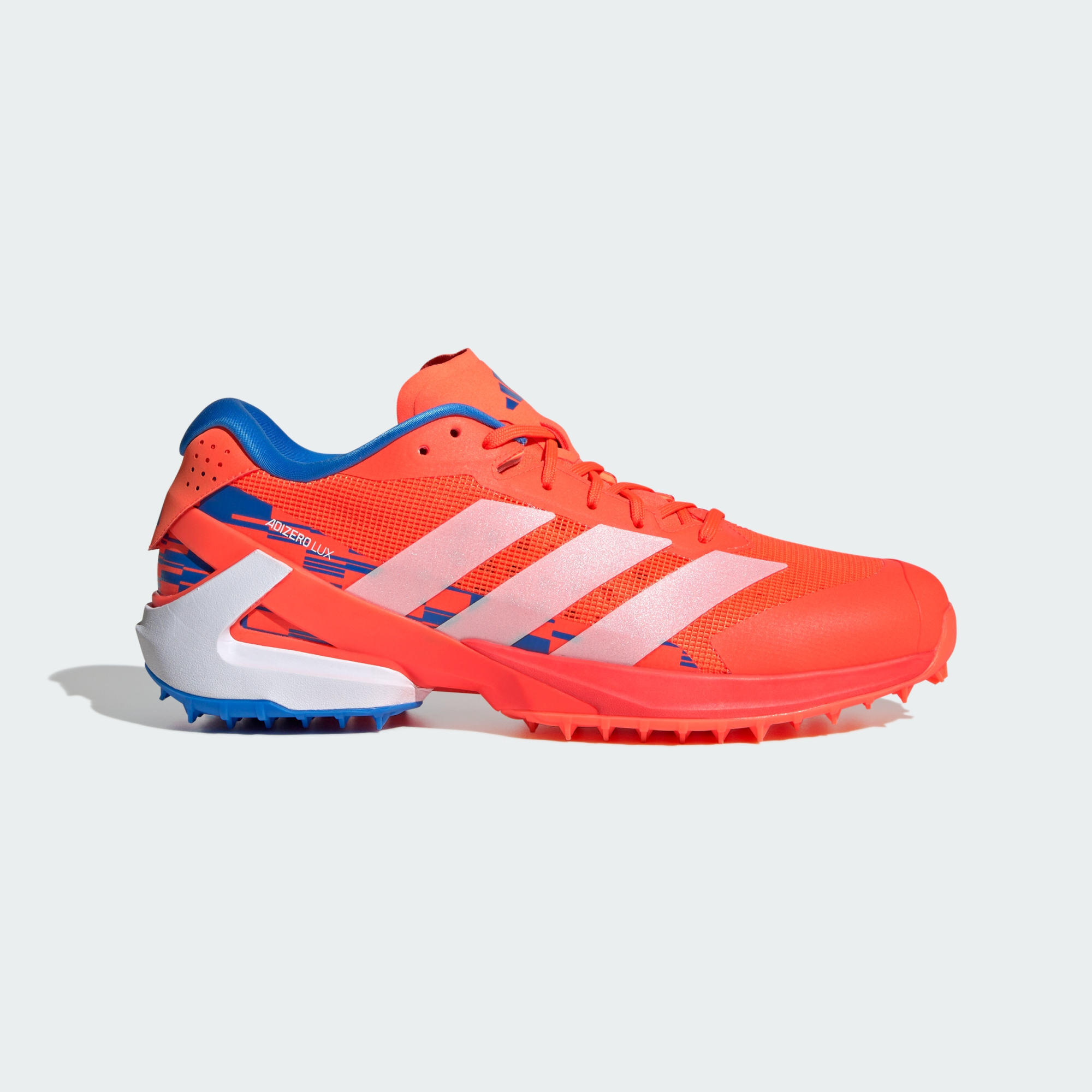 Adidas - Chaussures De Hockey Sur Gazon Adizero Lux 3 - Chaussures De Sport - Blanc|bleu|orange - 42,5 - Decathlon