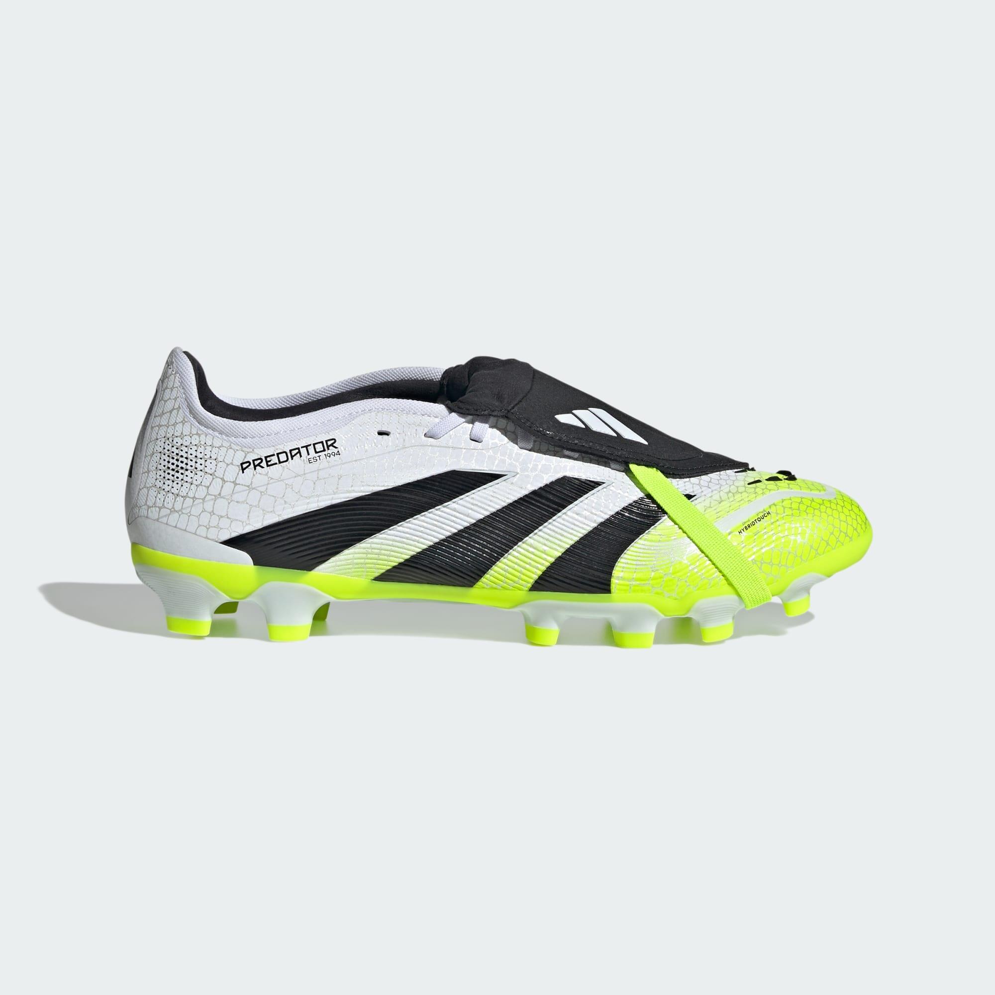 Adidas - Chaussure Predator Pro Languette Rabattable Multi-surfaces - Chaussures De Football - Blanc|jaune|noir - 46 2/3 - Decathlon