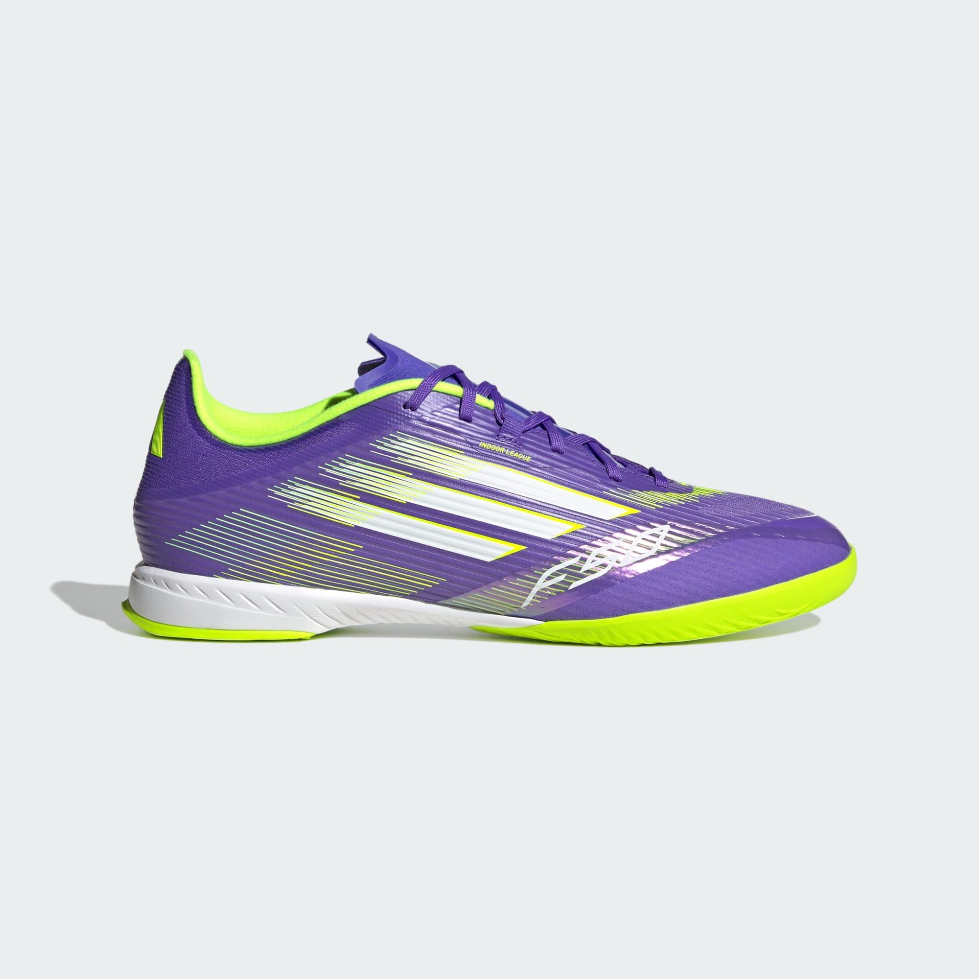 Adidas - Chaussure F50 League Indoor - Chaussures De Futsal - Blanc|jaune|violet - 43 - Decathlon
