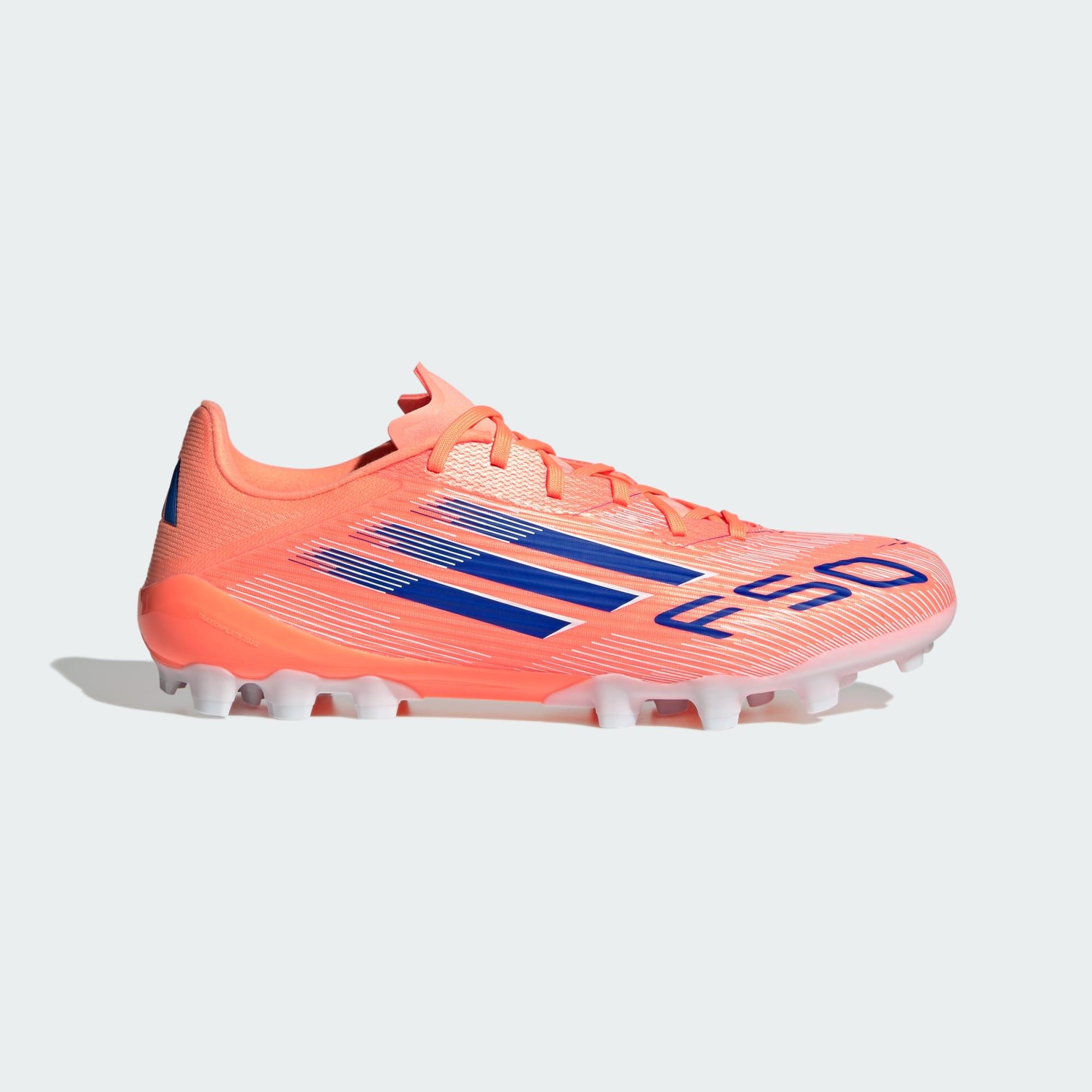 Adidas - Chaussure F50 League 2g/3g Terrain Synthétique - Chaussures De Football - Blanc|bleu|orange - Decathlon