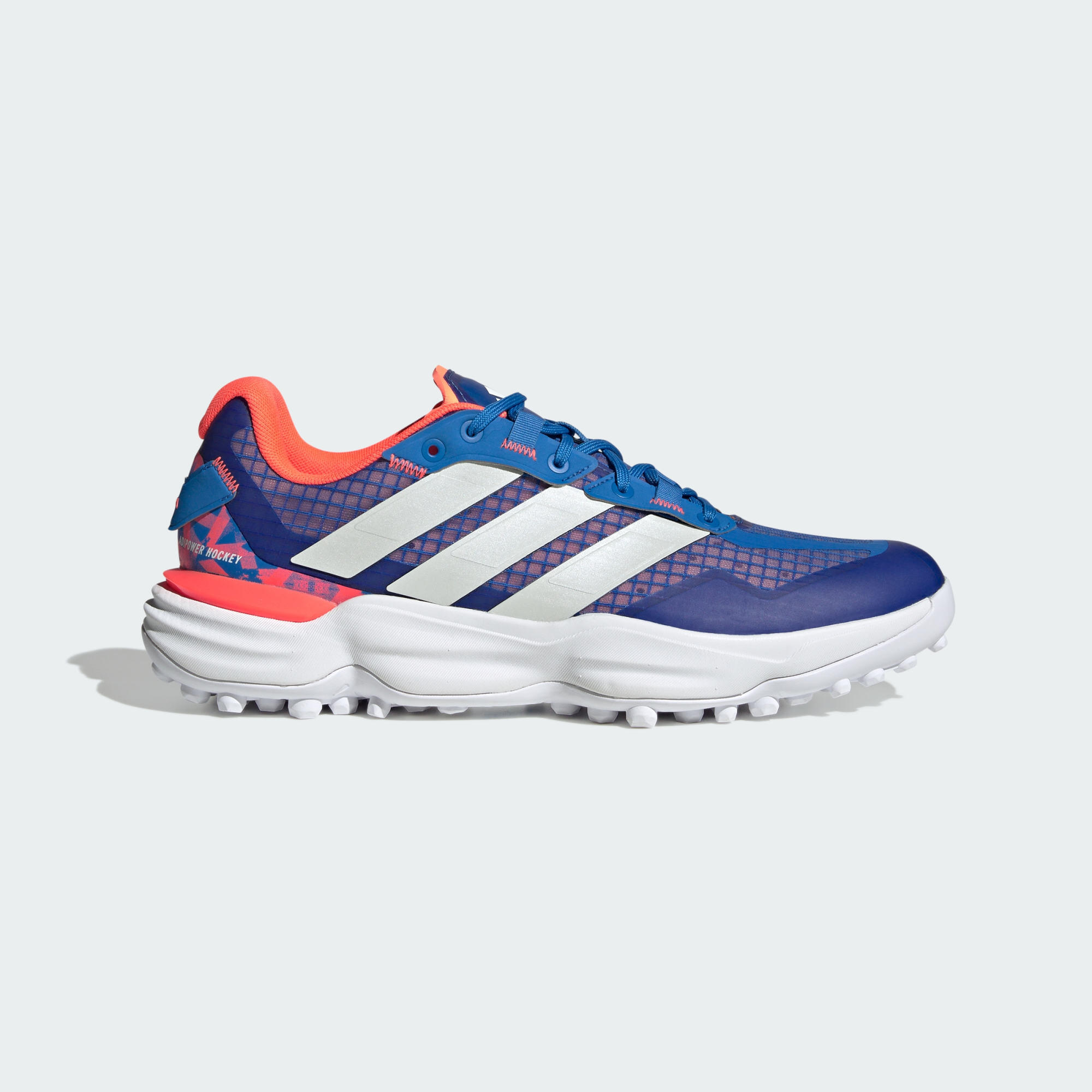 Adidas - Chaussure De Hockey Sur Gazon Adipower Hockey 3 - Chaussures De Sport - Blanc|bleu - 42,5 - Decathlon