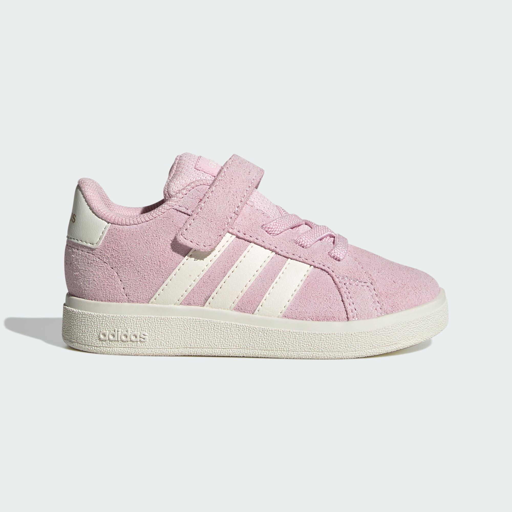 Adidas - Chaussure Grand Court 2.0 Enfants - Chaussures De Sport - Blanc|jaune|rose - Decathlon