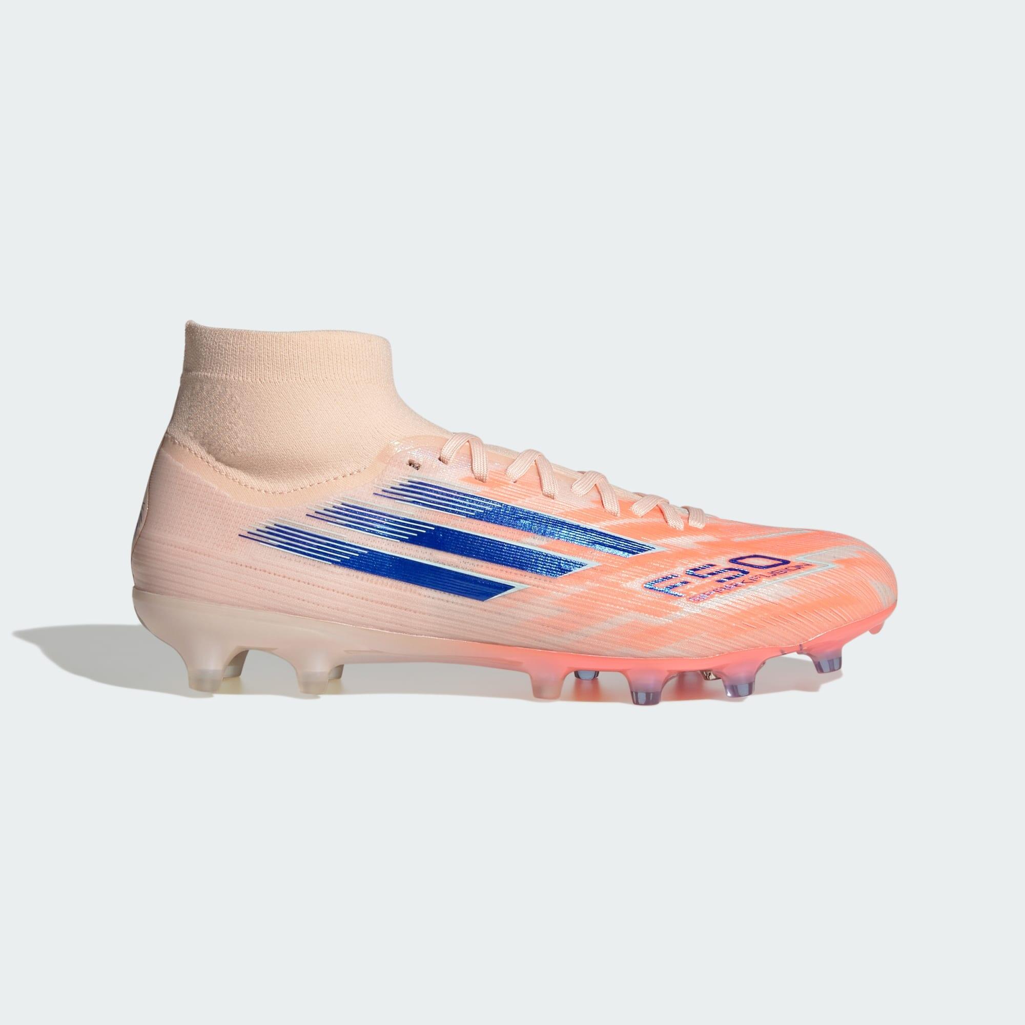 Adidas - Chaussures F50 Sparkfusion Pro Terrain Souple/synthétique - Chaussures De Football - Bleu|jaune|orange - Decathlon