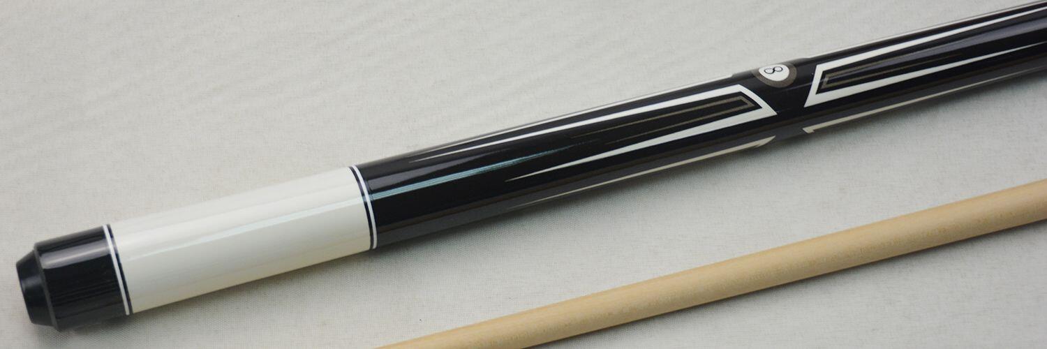 John West Poolball Fun 4 – Stecca da biliardo a 2 pezzi, 147 cm, design bianco 3/6