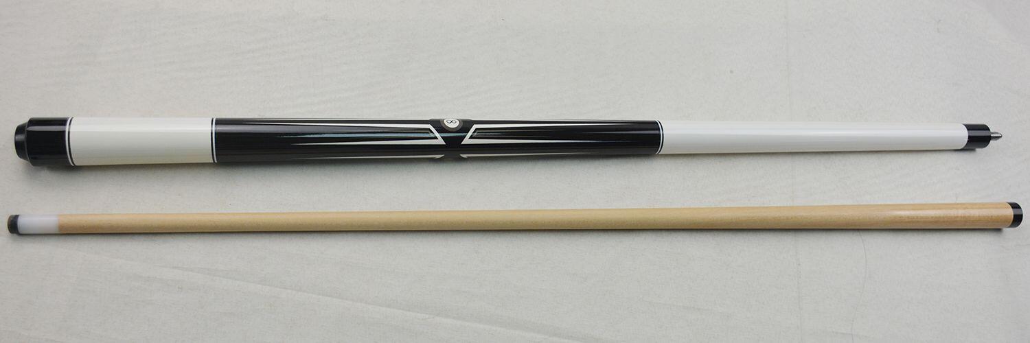 John West Poolball Fun 4 – Stecca da biliardo a 2 pezzi, 147 cm, design bianco 2/6