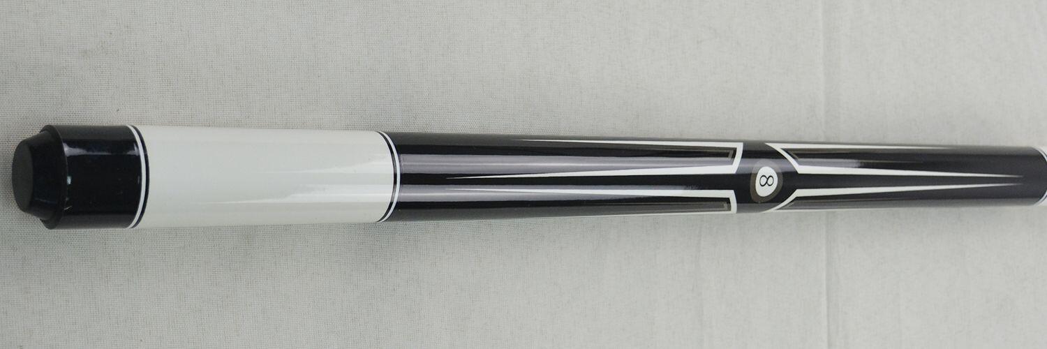 John West Poolball Fun 4 – Stecca da biliardo a 2 pezzi, 147 cm, design bianco 5/6
