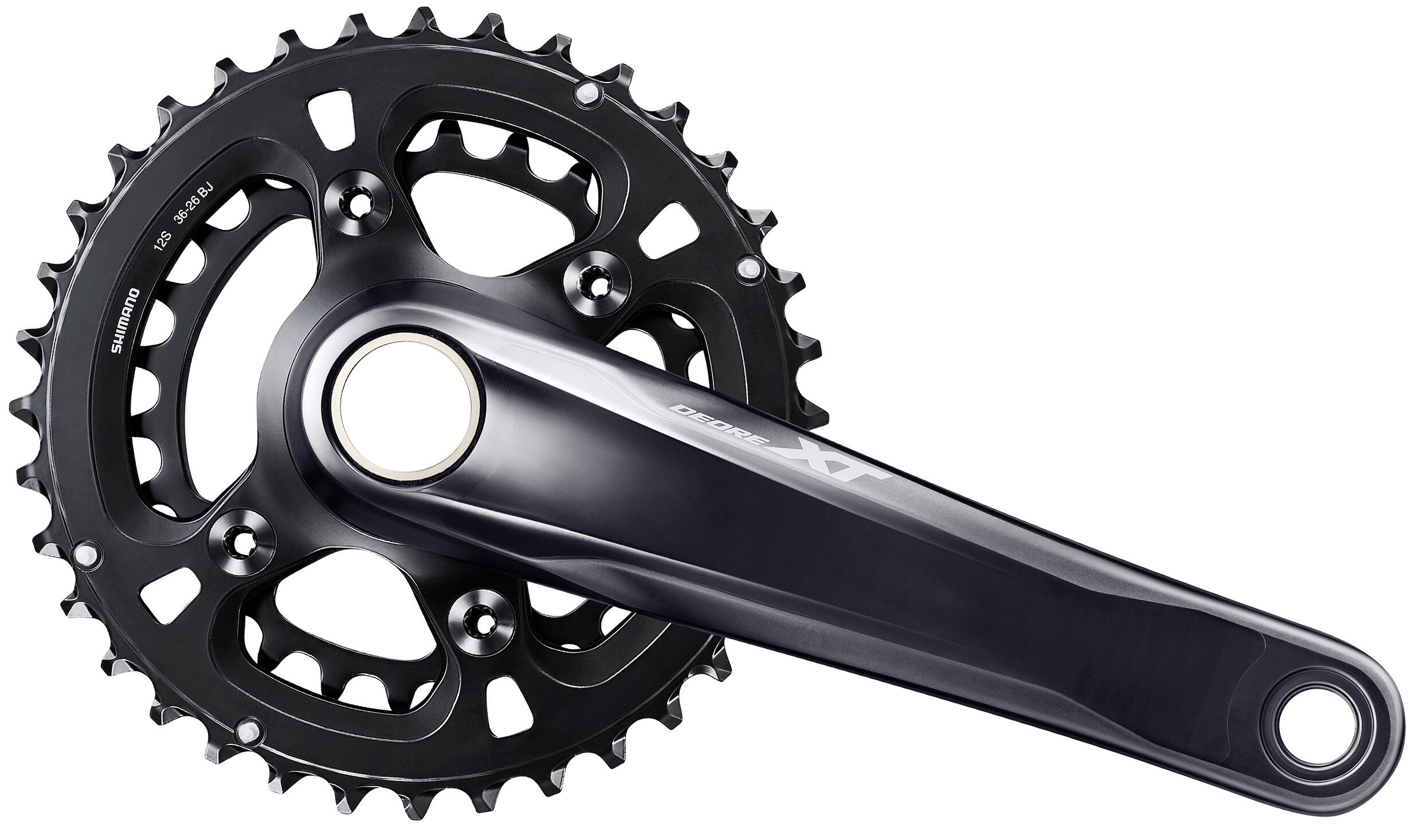 SHIMANO Kurbelgarnitur DEORE XT FC-M8120-B2 2x12-fach ,  175 mm