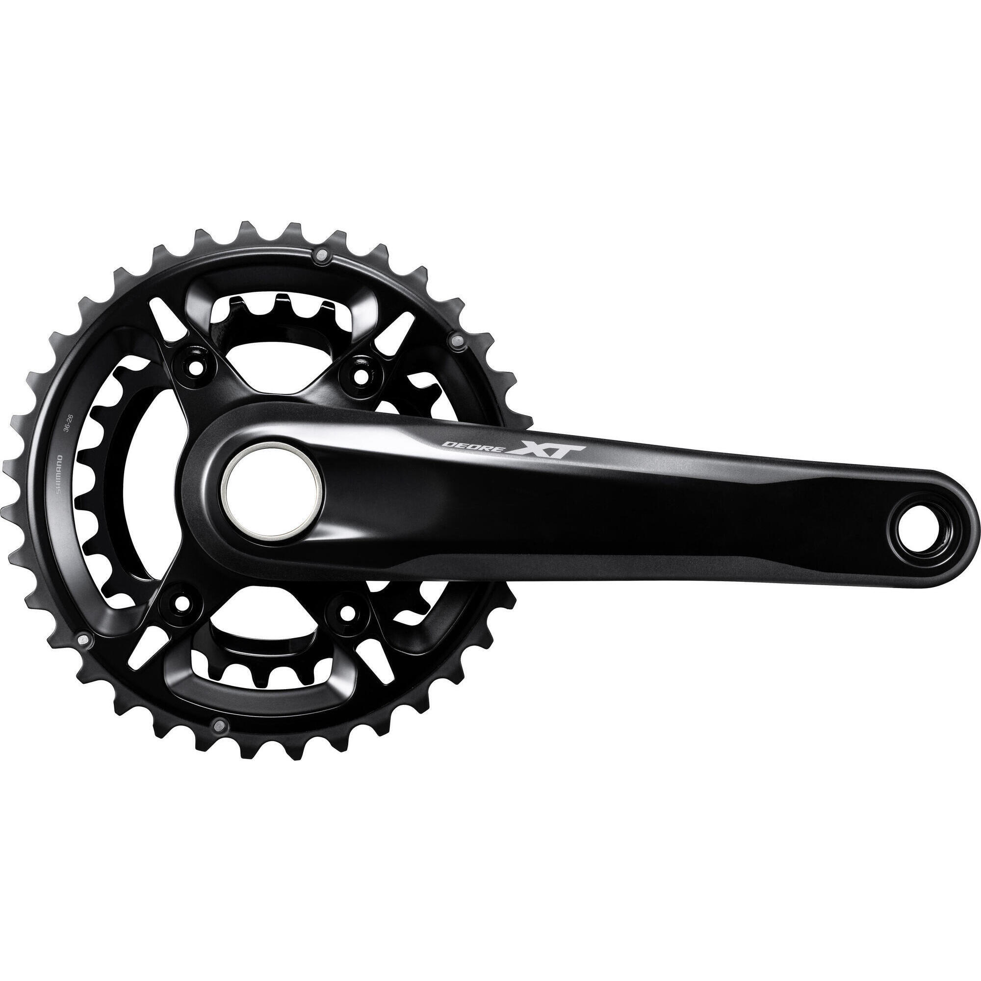 Shimano - Pédalier Deore Xt Fc-m8100-2 2x12 Vitesses, 1 - Manivelle - Noir - 180 Mm - Decathlon