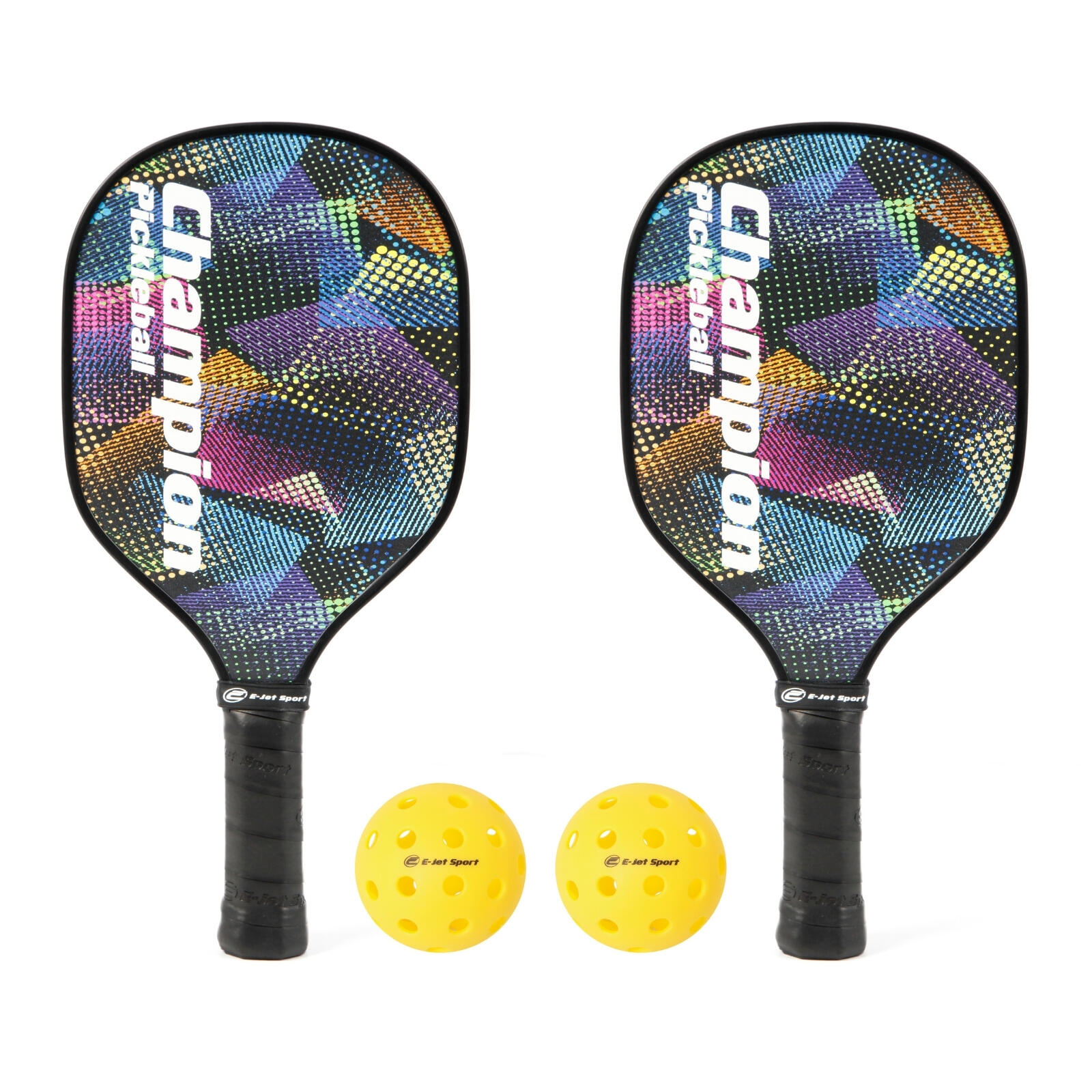 E-Jet Sport Pickleball 2 Player Wooden Set - Deluxe