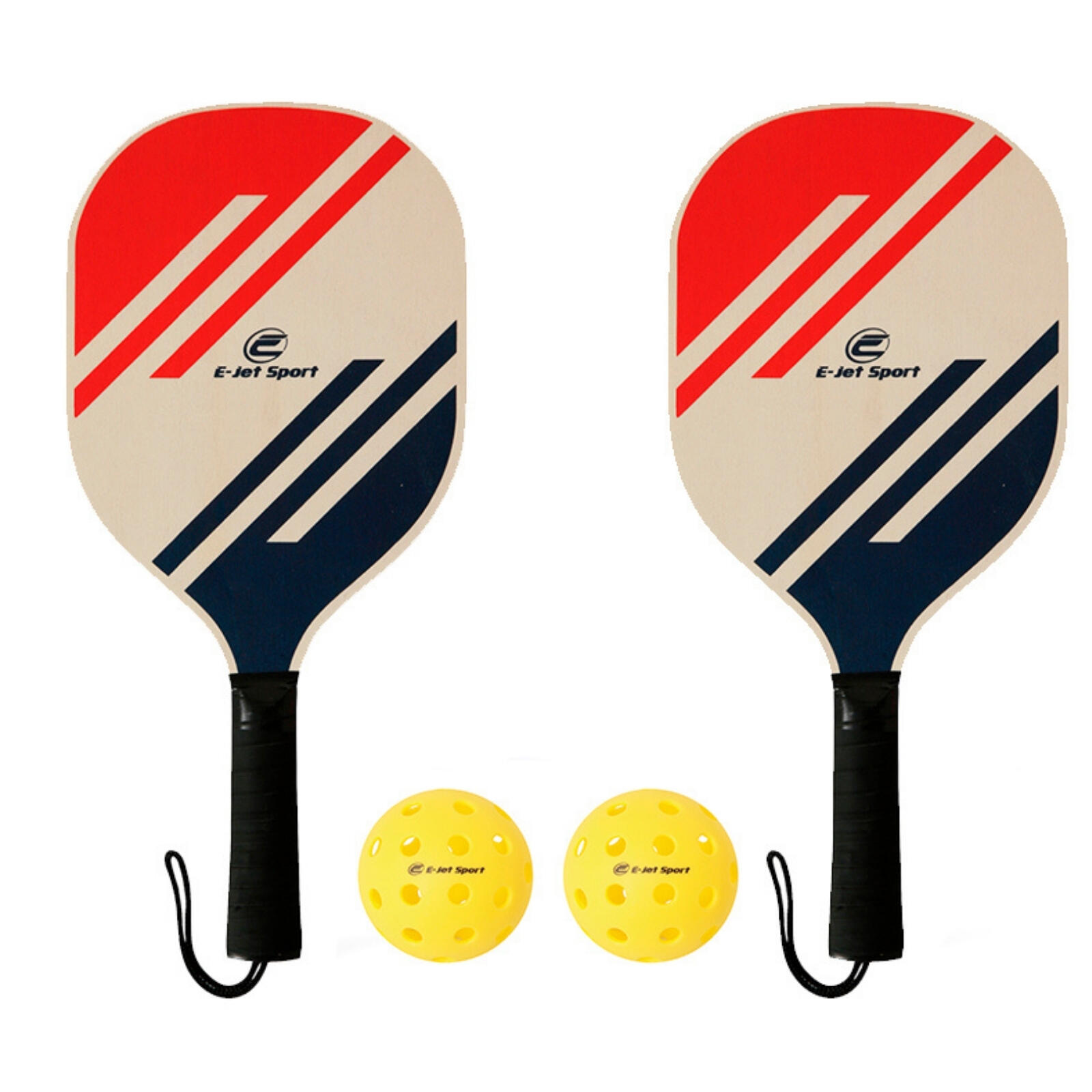 E-Jet Sport Pickleball 2 Player Wooden Set - Standard