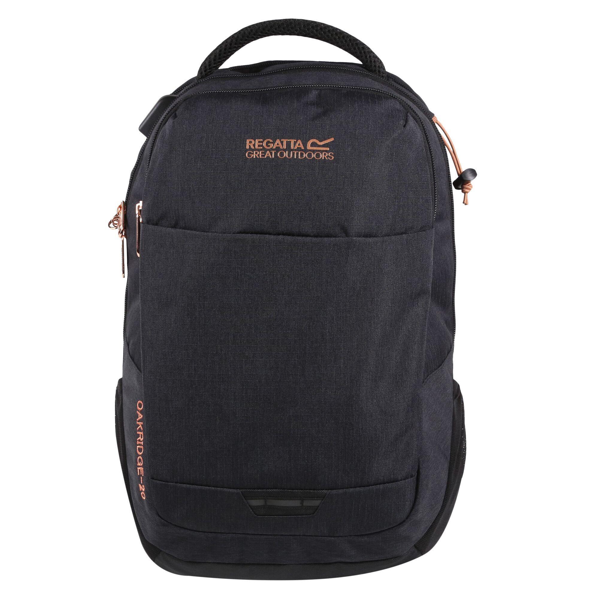 REGATTA Unisex Adult Oakridge 20L Backpack (Black/Rose Gold)