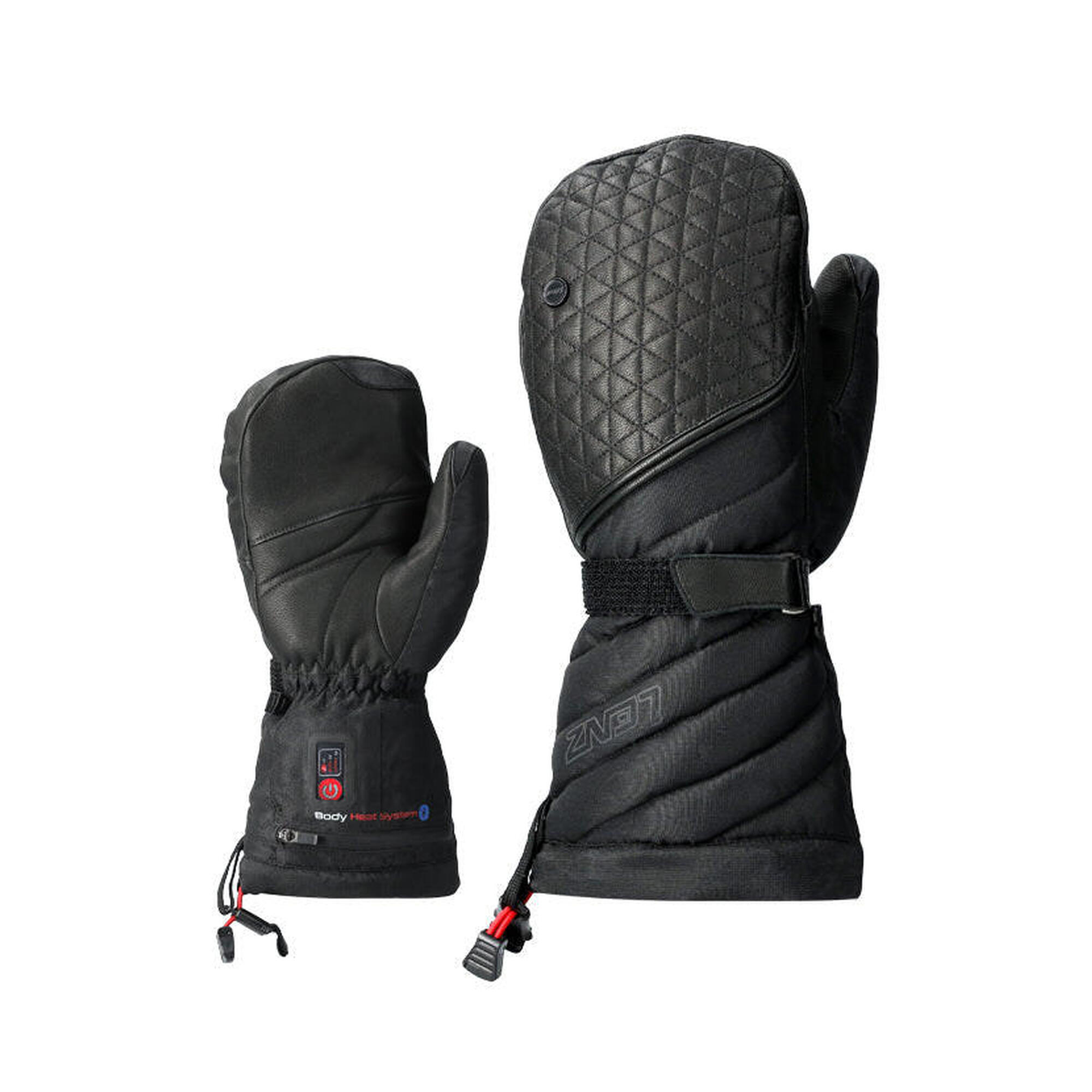 Trangoworld - Gants De Ski Chauffants Pour Femmes Lenz Heat Glove 6.0 Finger Cap Mittens - Gants - Noir - 36 Xs - Decathlon