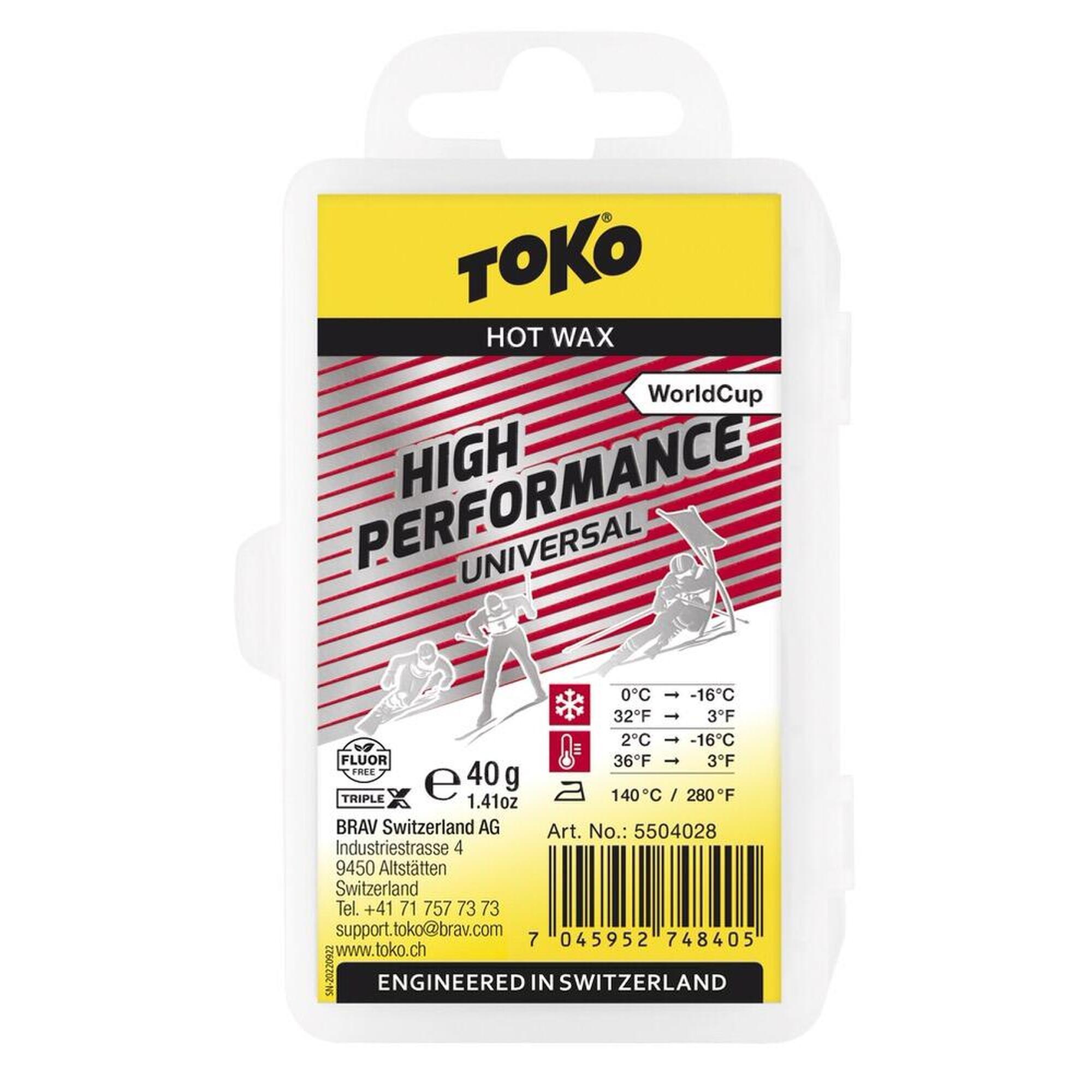 TOKO Skluzný vosk High Performance červený 40g