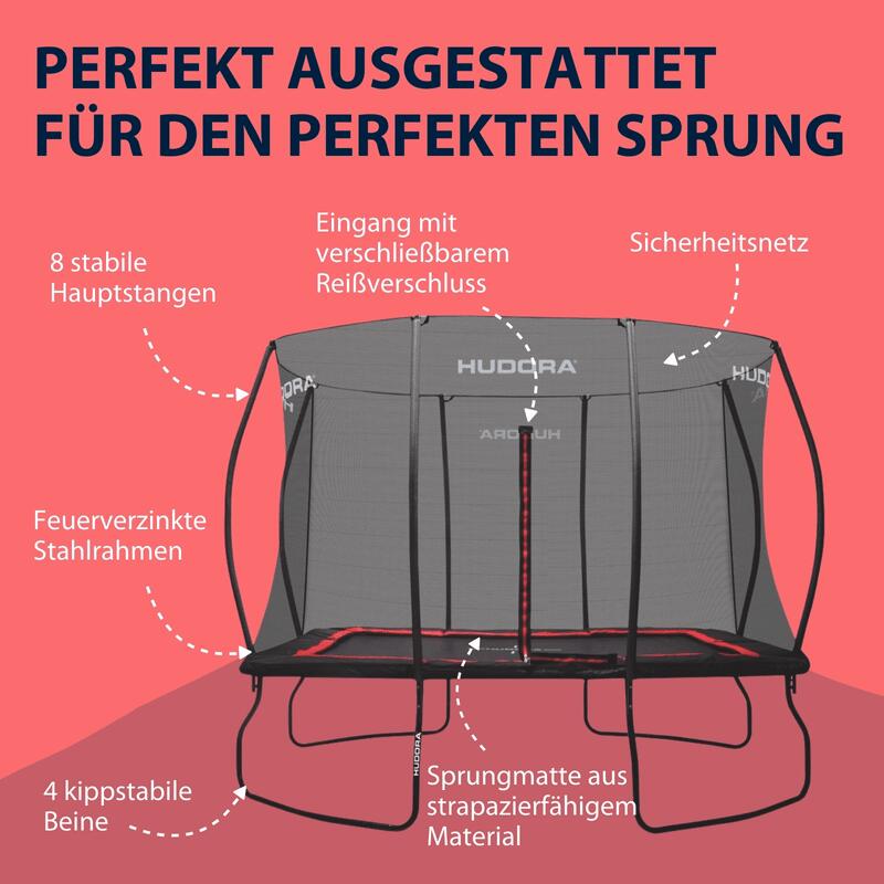 Trampoline Hudora 4square 3/7
