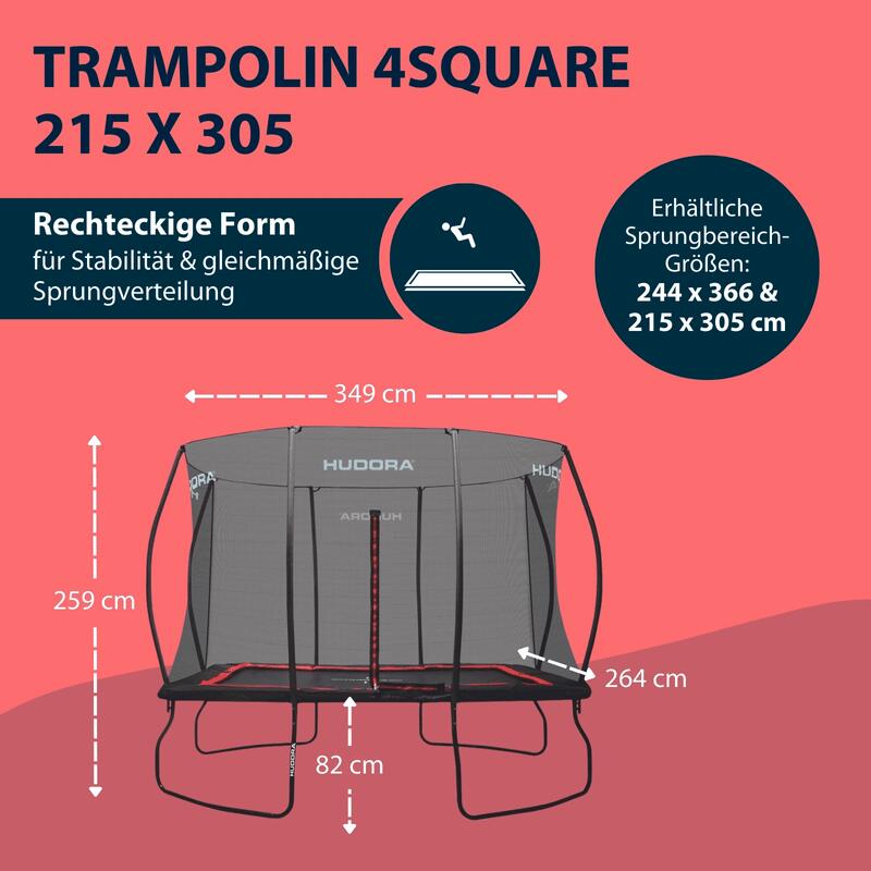 Trampoline Hudora 4square 2/7