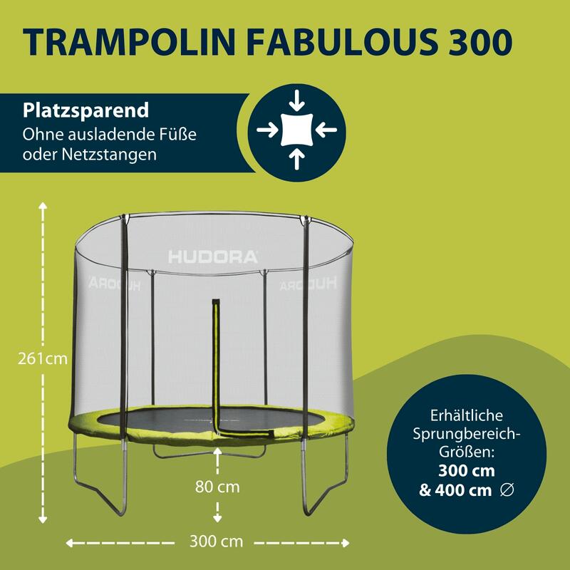 Hudora Trampolin Fabulous 300 2/7