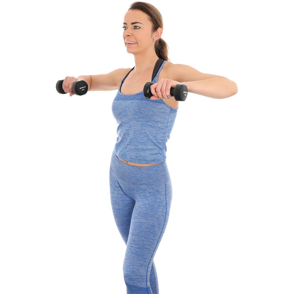 Fitness Gewichte ergonomisch - Vdb, purple 5/6