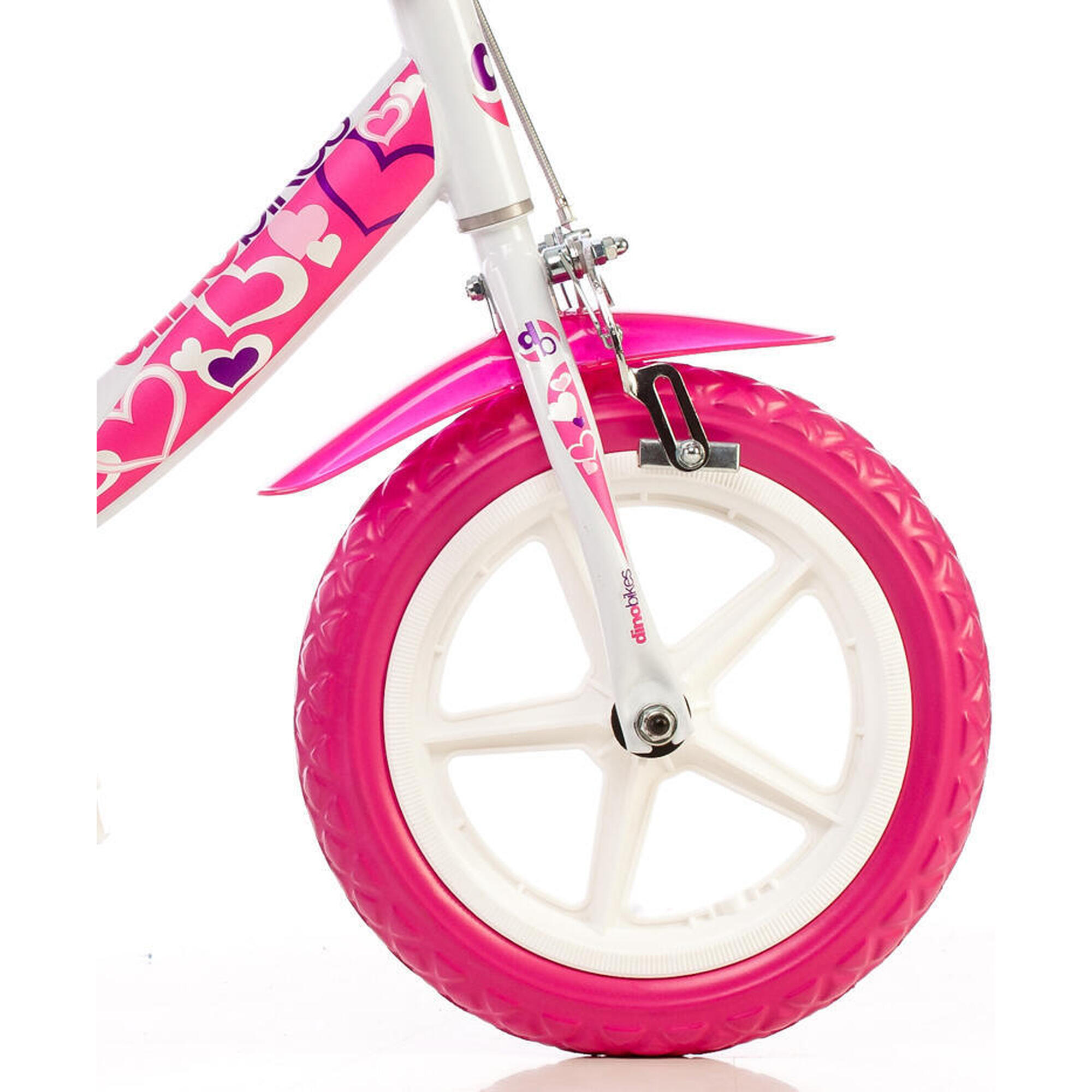 Bicicleta pentru copii Little Hearth DB-124RLN-05LH Dino Bikes, 12 inch