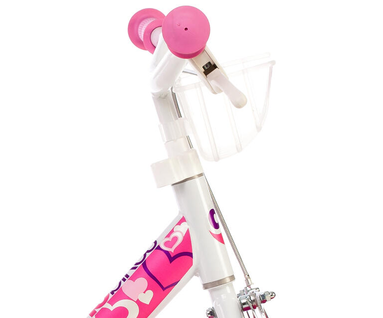 Bicicleta Niños 12 Pulgadas Hearts blanco 3 años 5/5