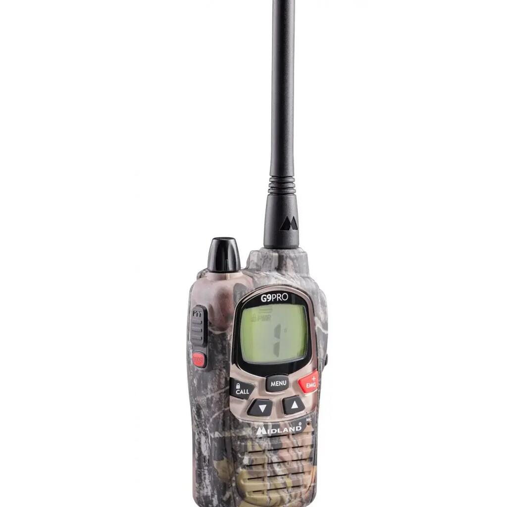 Midland G9 Pro Mimetic Two-Way Radio – 101 Channels, Up to 12 km Range
