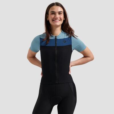 Fietsshirt korte mouwen dames core block