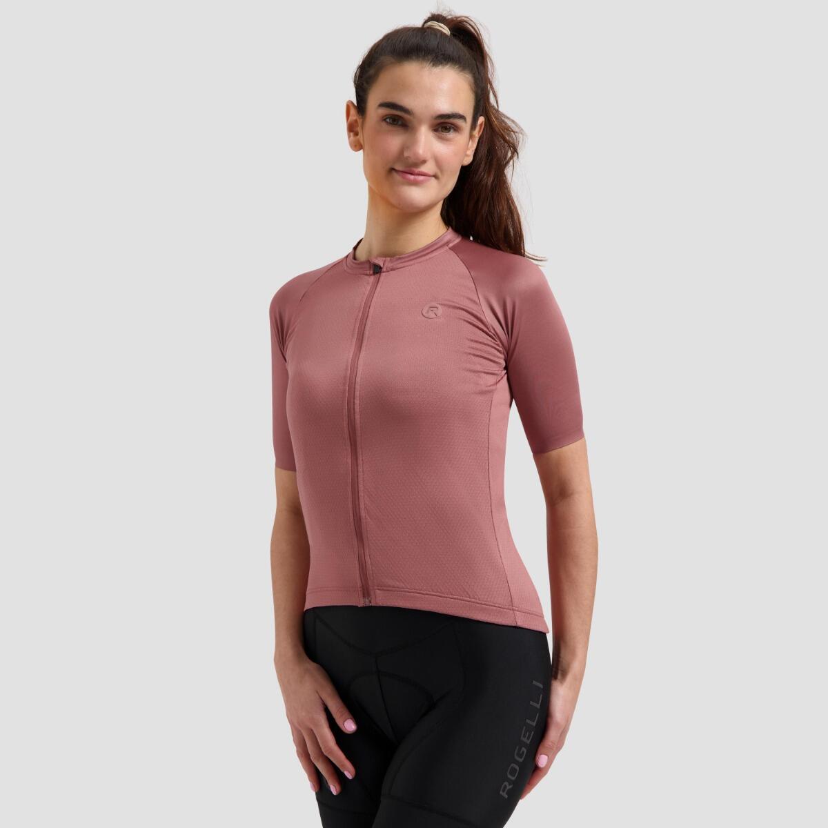 Rogelli - Maillot Vélo Route Manches Courtes Femme Essential Ii - Maillot Manches Courtes - Rose - 48 Xl - Decathlon