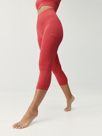 Nahtlose Damen-Leggings in Capri-Länge