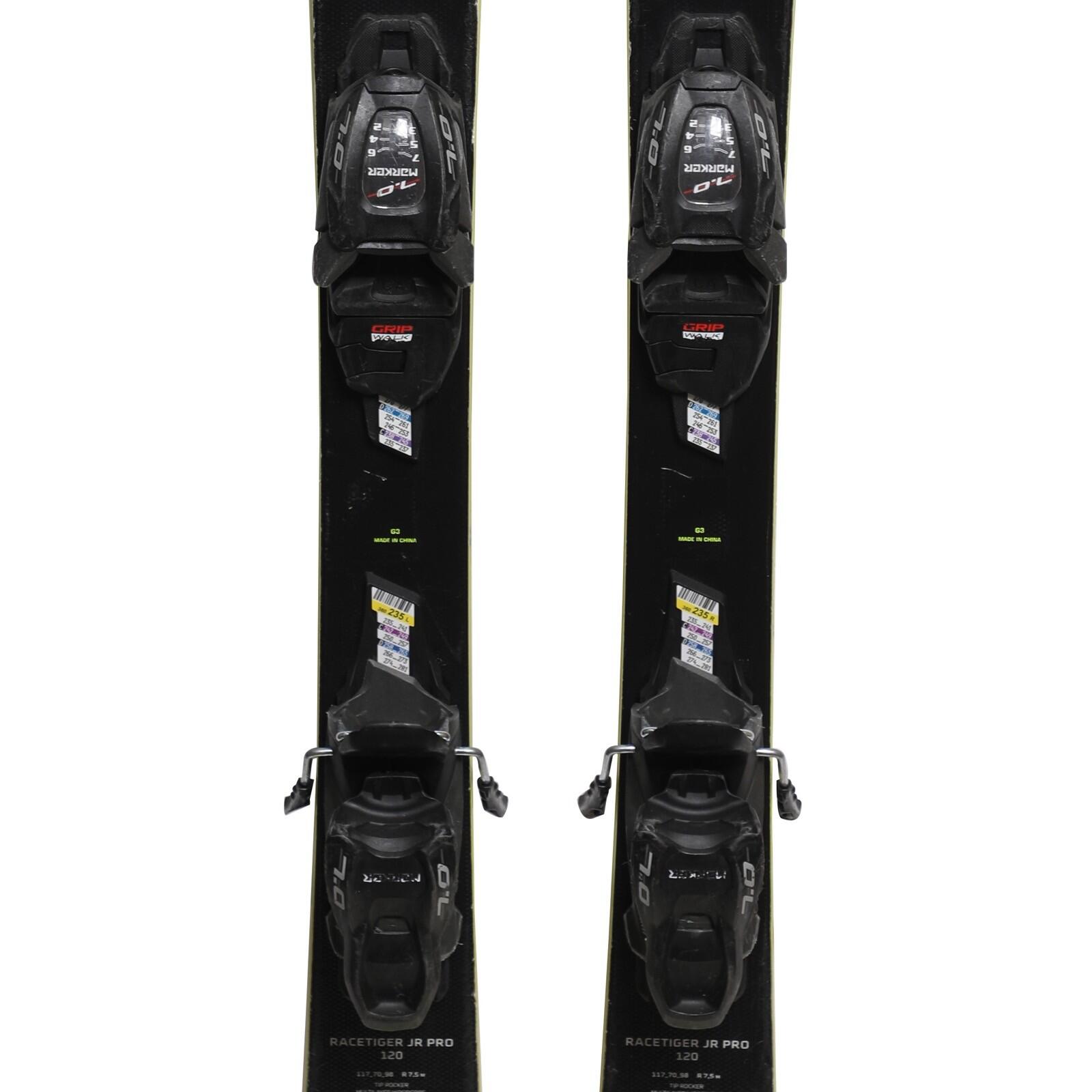 RECONDITIONNE - Ski Junior Volkl Racetiger Jr Pro Sl + Fixations - CORRECT 3/5
