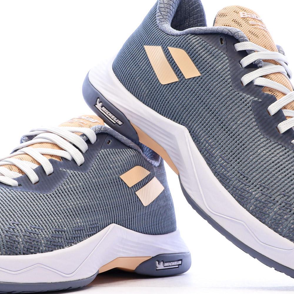 Chaussures de Badminton Bleu/Orange Femme Babolat Shadow Spirit 2 7/7