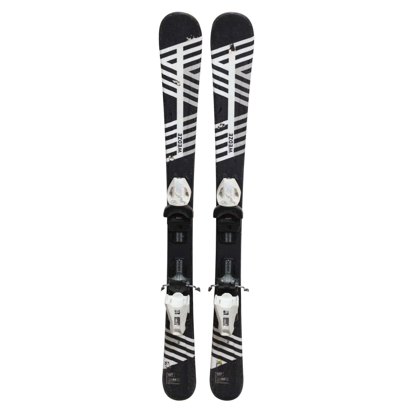 RECONDITIONNE - Ski Junior Wedze Boost 500 + Fixations 2/4