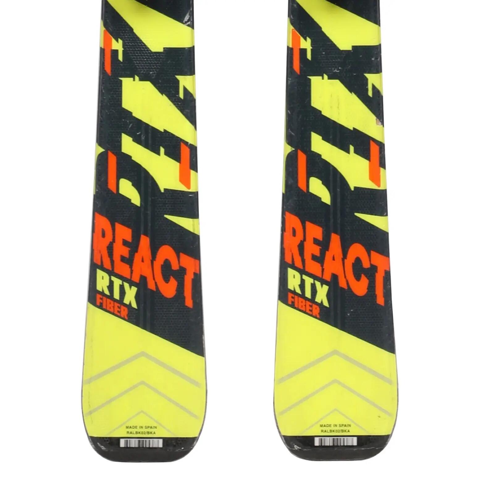 RECONDITIONNE - Ski Rossignol React Rtx Fiber + Fixations 4/4