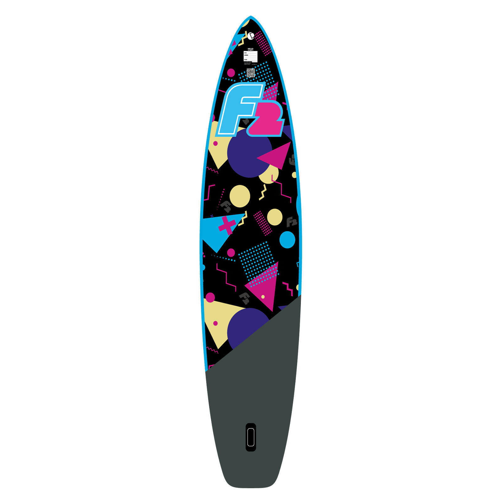F2  SUP Stand Up Paddle Board Retro Vibe 90s Allover Damen 350cm 11,5 Multicolor 4/4