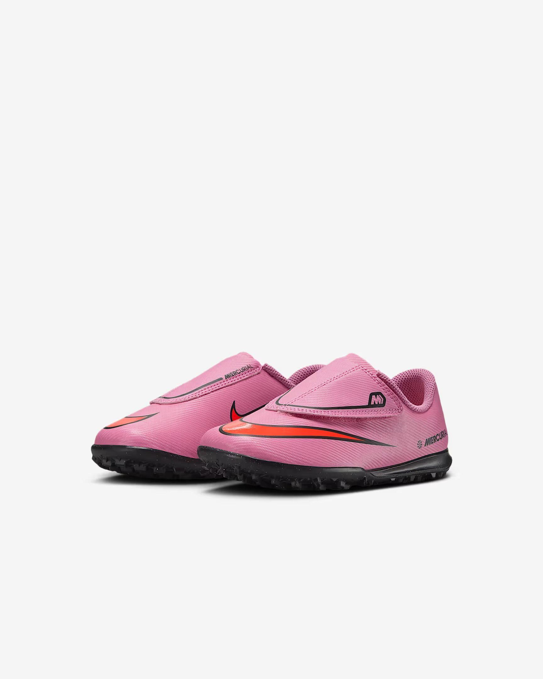 Scarpe da calcio kids tf - erba sintetica nike rosa 4/4
