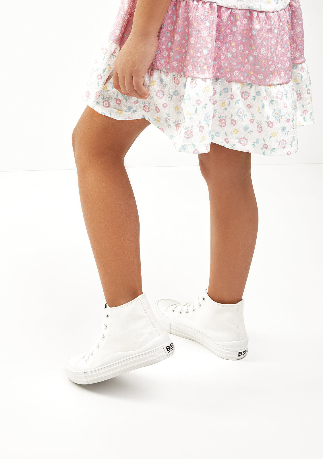 Falda Volantes Flores Patchwork 5/5