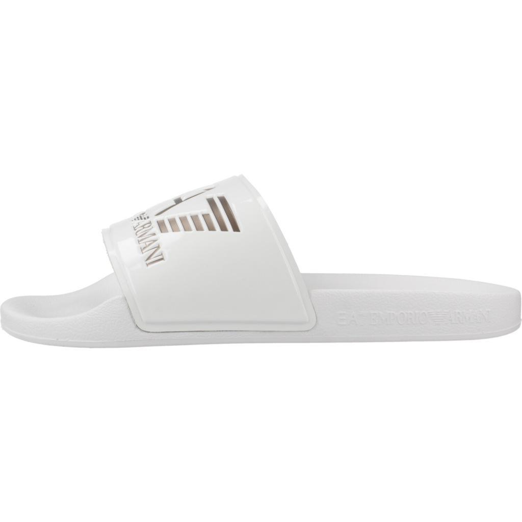 Claquettes Ea7 Modèle Scarpe Beachwear Couleur Blanc 2/5