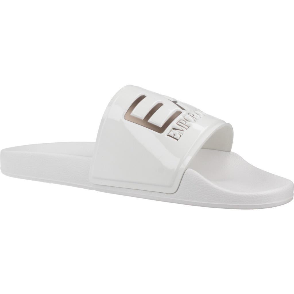 Claquettes Ea7 Modèle Scarpe Beachwear Couleur Blanc 5/5