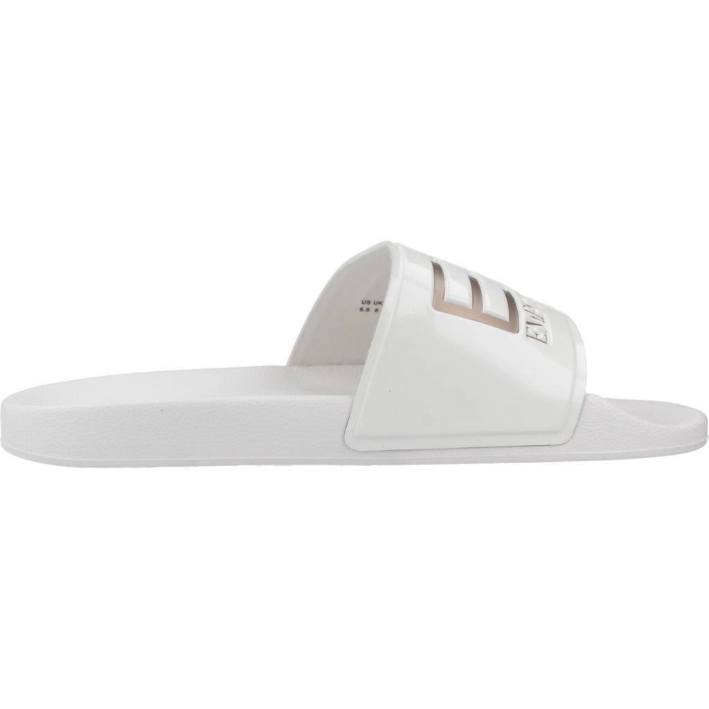 Claquettes Ea7 Modèle Scarpe Beachwear Couleur Blanc 4/5