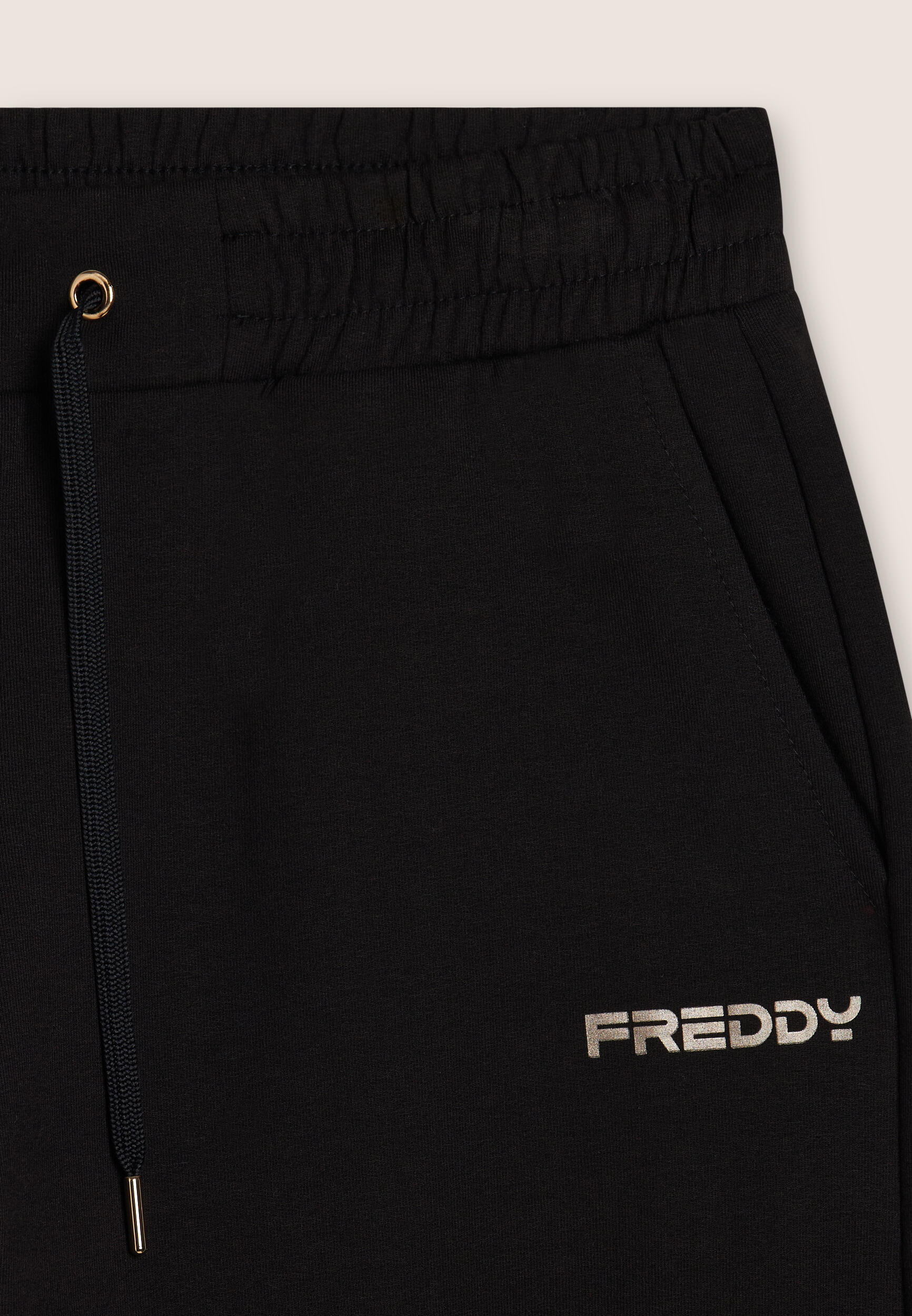 Pantalón regular fit con pernera recta y cordón de ajuste 3/3