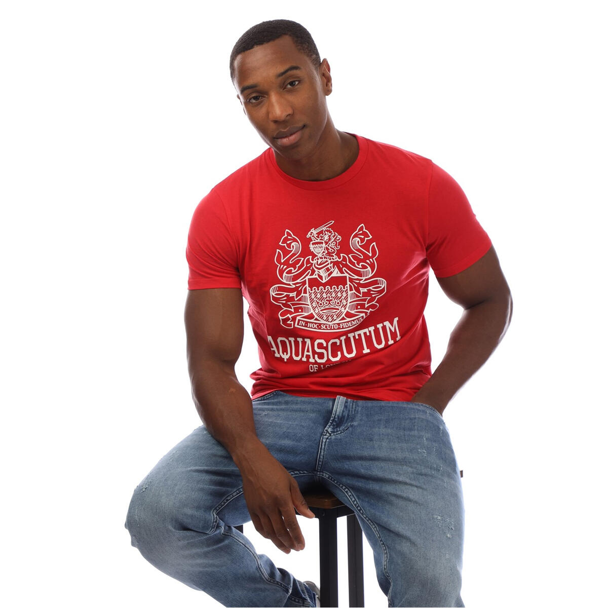 Mens London Aldis TShirt (Red) 3/3